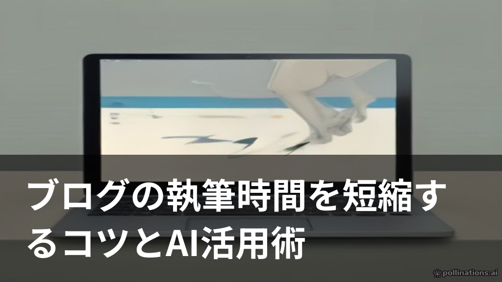 ブログの執筆時間を短縮する方法のイメージイラスト