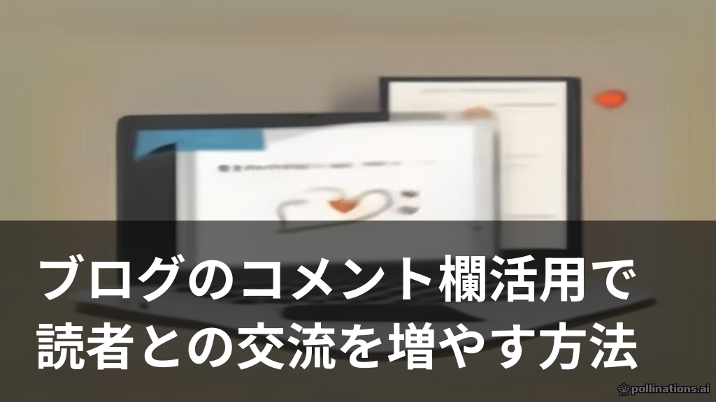 ブログのコメント欄で読者と交流するイメージイラスト