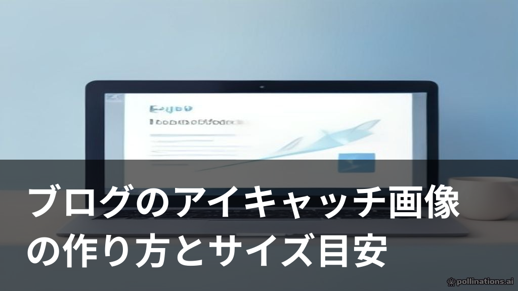 ブログのアイキャッチ画像の作り方を表すイメージ画像